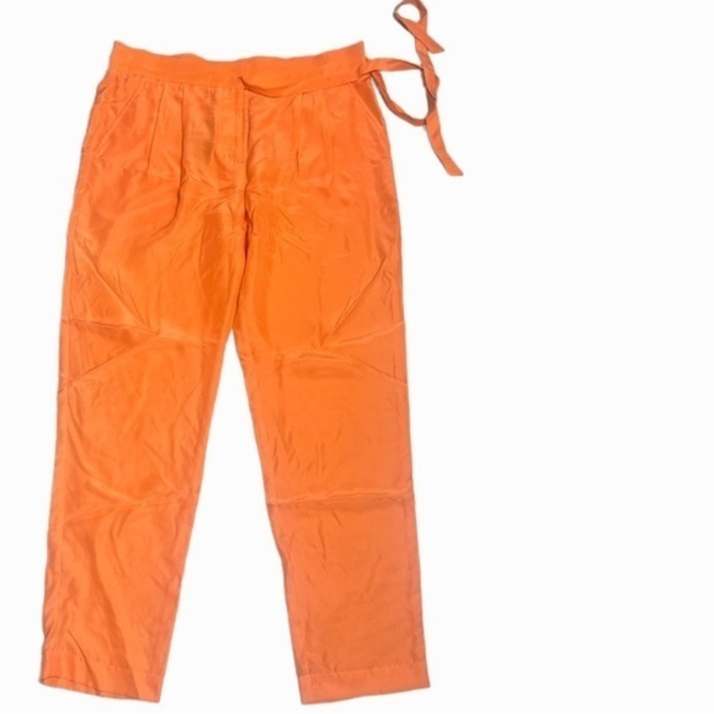 Tibi orange silk pants size 6 - Picture 4 of 10